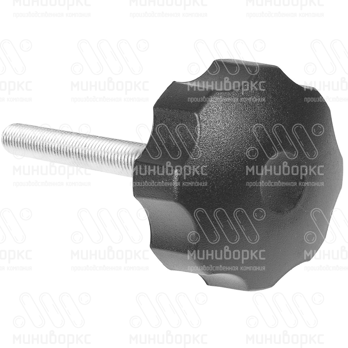 Фиксатор пластиковый с рукояткой m12x100 60 – Ф60М12-100ЧН | картинка 3