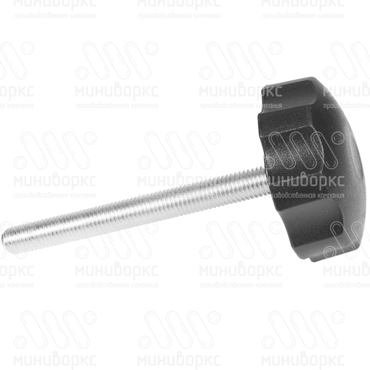 Фиксатор пластиковый с рукояткой m12x100 60 – Ф60М12-100ЧН | картинка 2