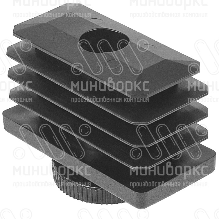 Комплекты прямоугольных заглушек с опорами 60x30 – 30-60M8.D32x75B | картинка 2