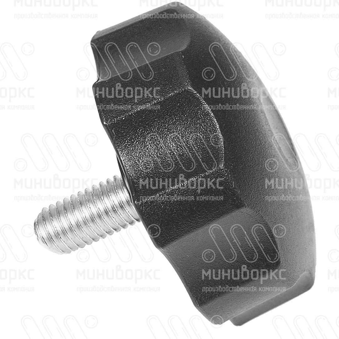 Фиксатор пластиковый с рукояткой m8x25 60 – Ф60М8-25ЧН | картинка 2