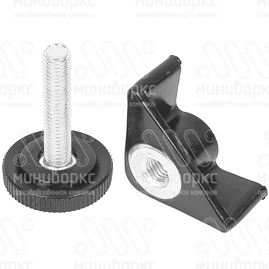 Комплекты опор для уголков и резьбовых опор 34x34 – U34-34M8.D32x60 | картинка 4