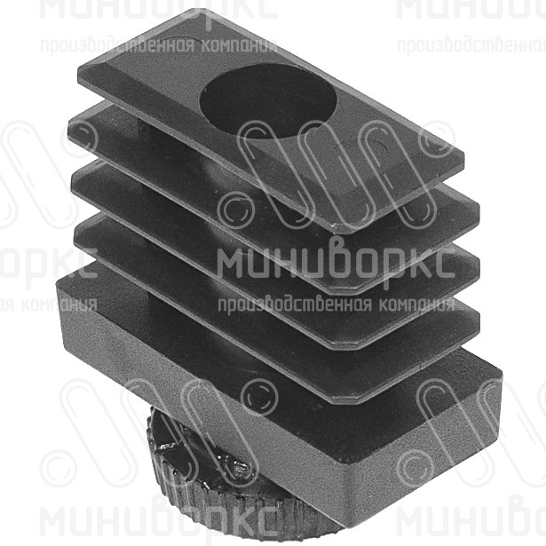 Комплекты прямоугольных заглушек с опорами 40x20 – 20-40M8.D25x15G | картинка 2