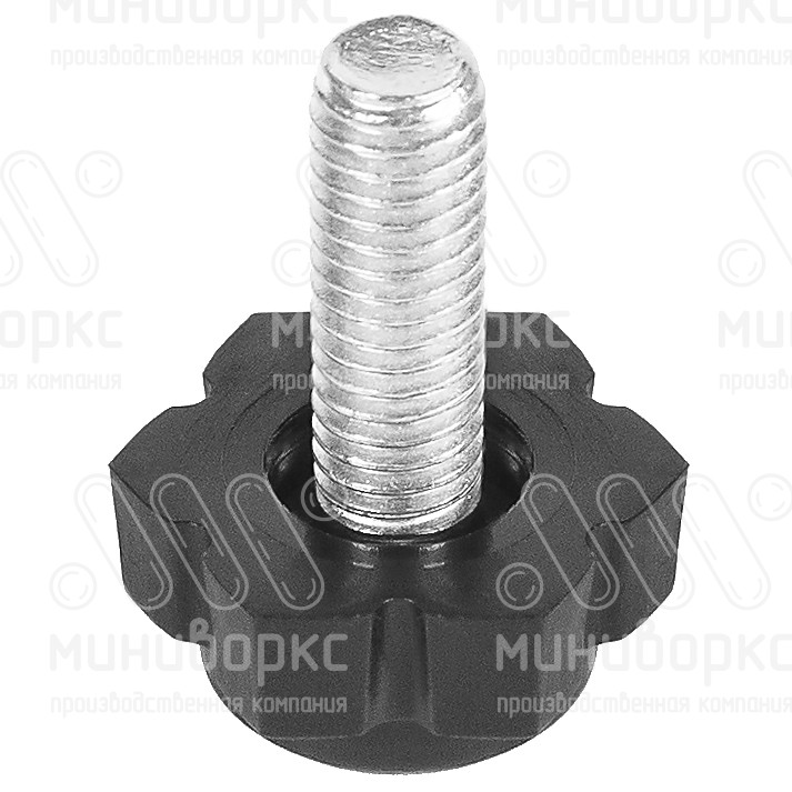 Опора резьбовая  m6x18 19 – 19М6-18ЧС | картинка 1
