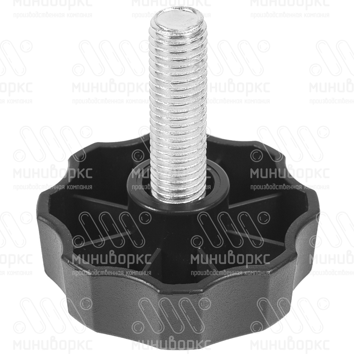 Фиксатор пластиковый с рукояткой m8x40 60 – Ф60М8-40ЧН | картинка 1