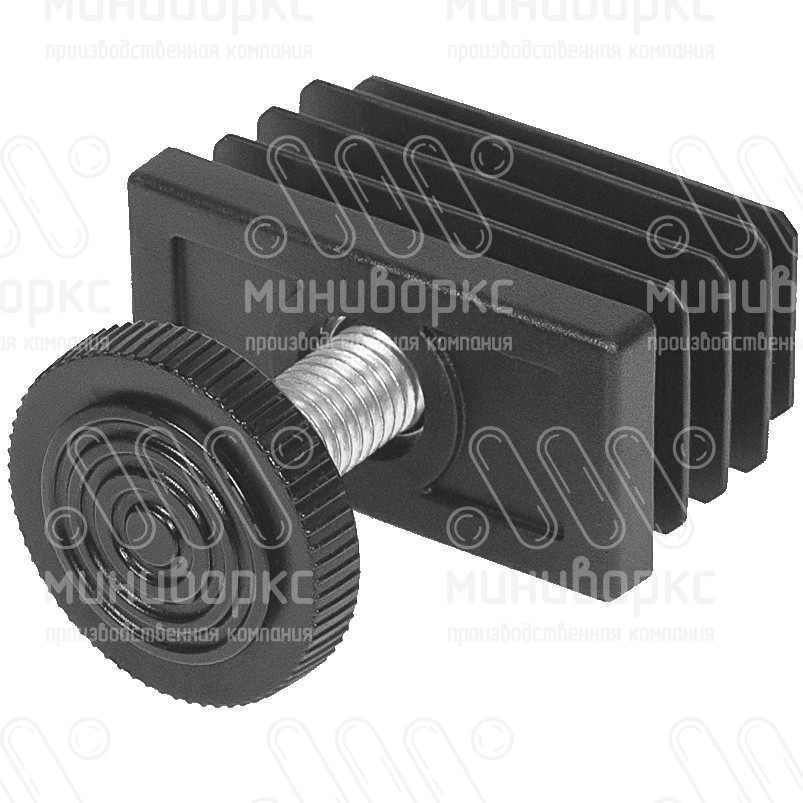 Комплекты прямоугольных заглушек с опорами 50x25 – 25-50M8.D32x40 | картинка 3